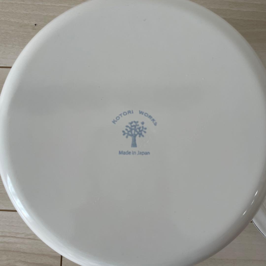 新品未使用　野田琺瑯の琺瑯おまる　ことりのオリジナルデザイン　専用カバー付き