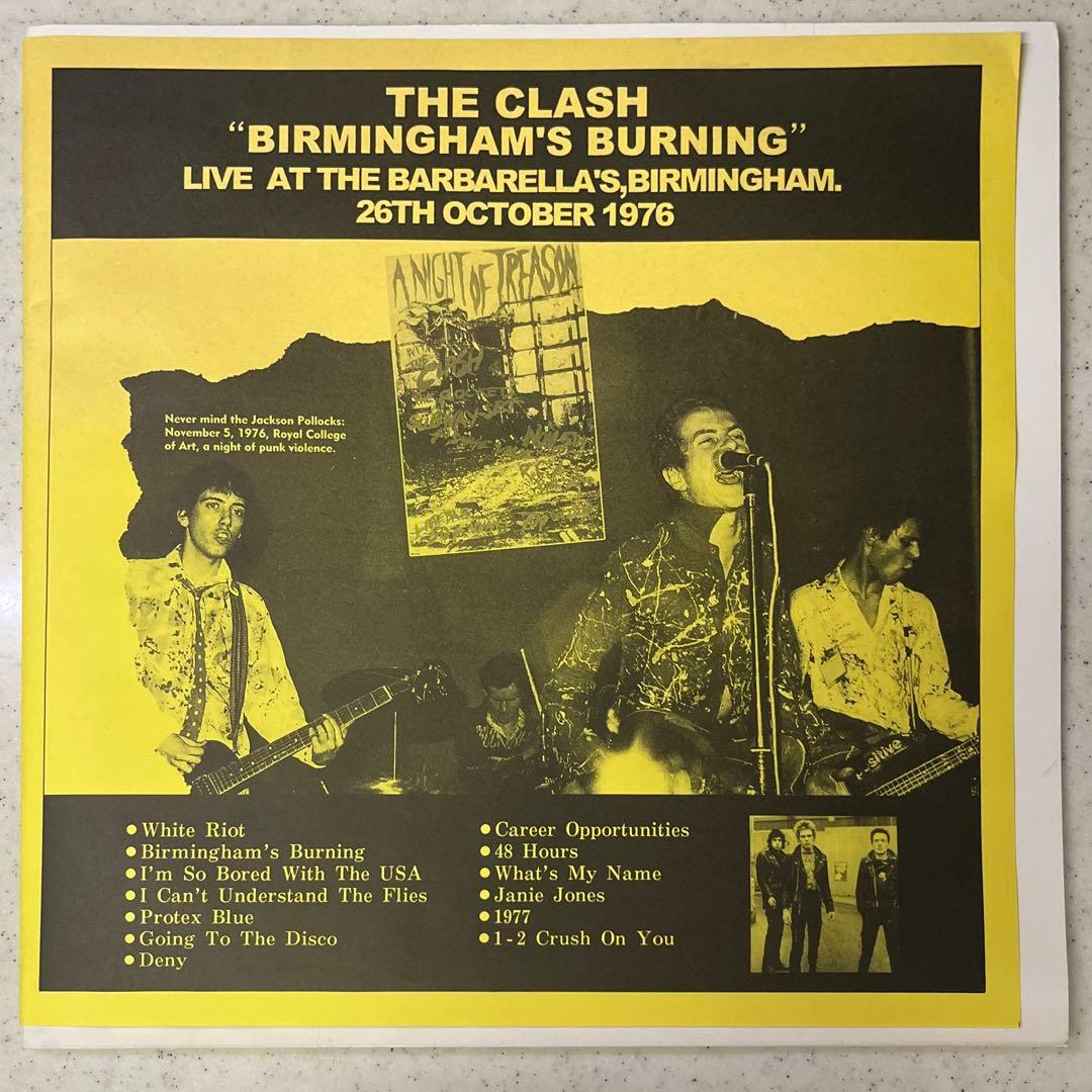 稀少!! 第2期 ORIGINAL CLASH 1976年ライヴ!! LP