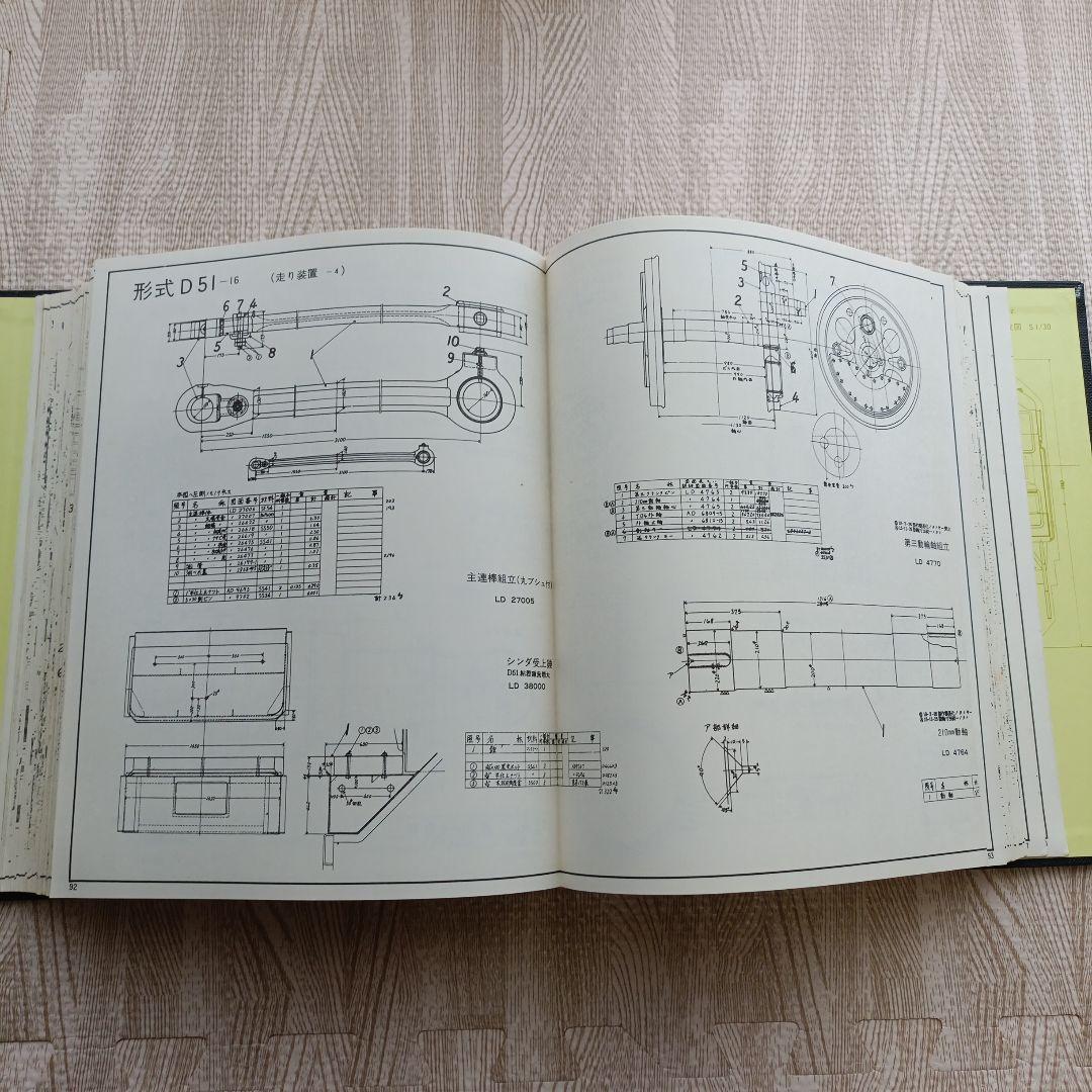 日本国有鉄道 蒸気機関車設計図面集 昭和51年発行 原書房