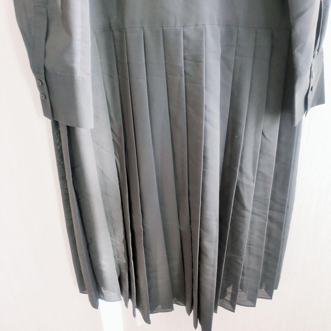 美品 トゥモローランド プリーツ シャツワンピース ペチコート付き 綺麗め