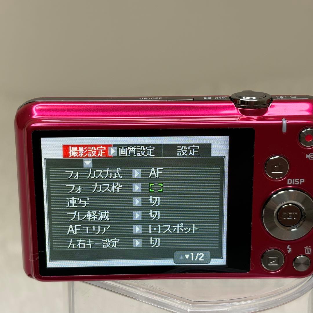 美品　CASIO カメラ　EX-ZS20 充電器　箱　レッド コンデジ　動作品