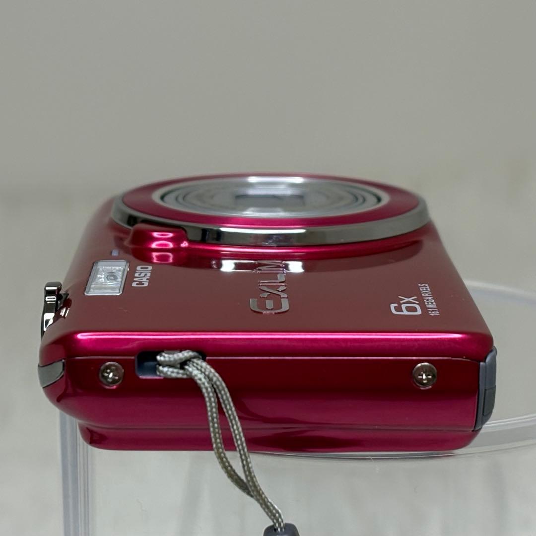 美品　CASIO カメラ　EX-ZS20 充電器　箱　レッド コンデジ　動作品