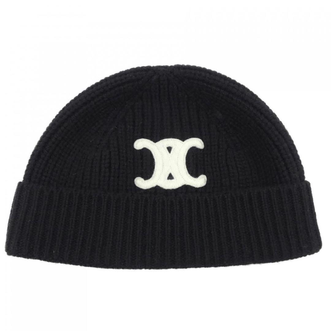 ほぼ未使用！セリーヌ CELINE トリオンフ ニットキャップ