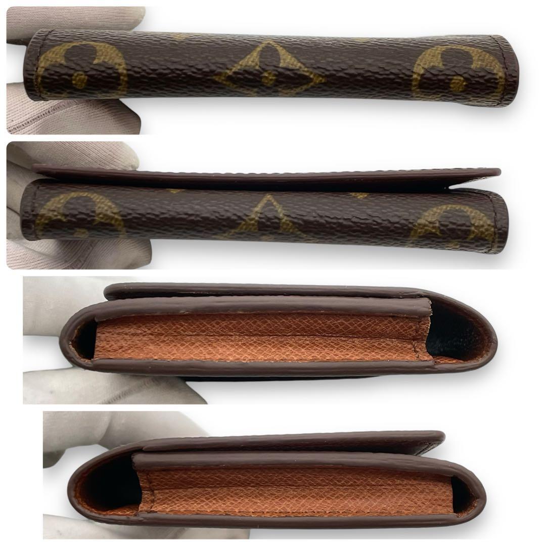 ルイヴィトン カードケース 名刺入れ モノグラム ブラウン 茶 アンヴェロップ