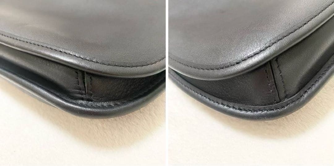 COACH オールドコーチ レザー 9135ヴィンテージショルダーバッグブラック