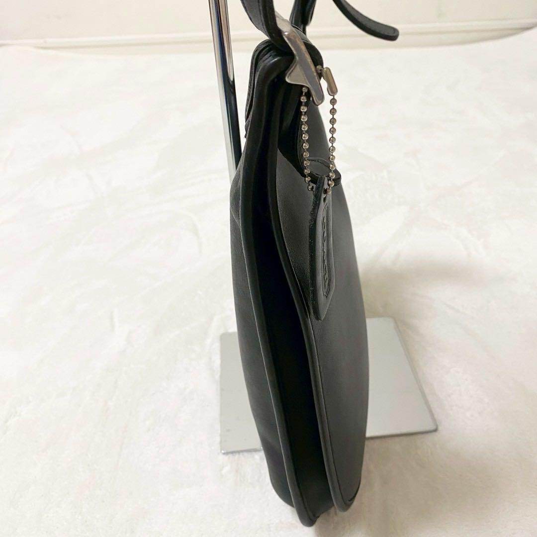 COACH オールドコーチ レザー 9135ヴィンテージショルダーバッグブラック