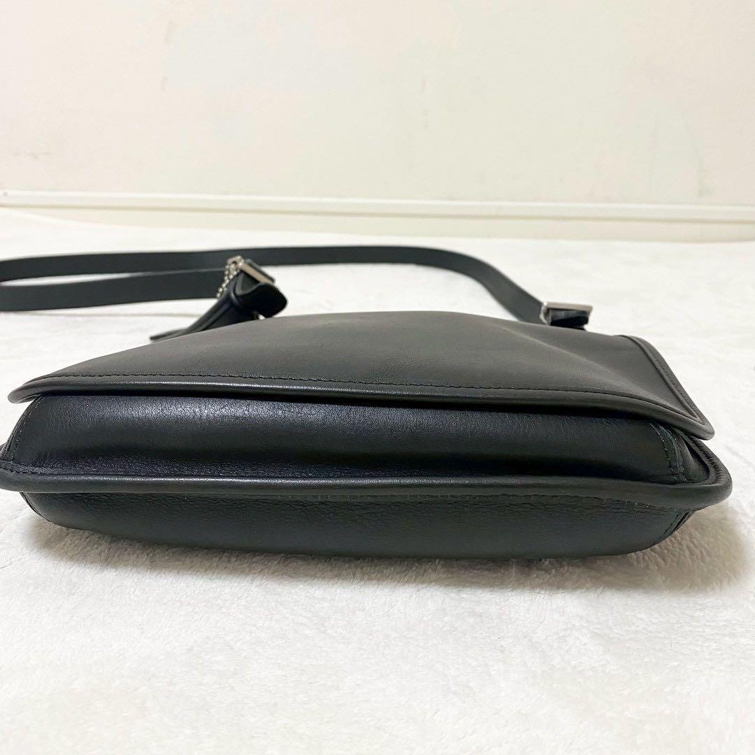 COACH オールドコーチ レザー 9135ヴィンテージショルダーバッグブラック