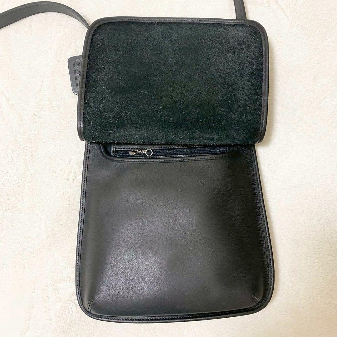 COACH オールドコーチ レザー 9135ヴィンテージショルダーバッグブラック