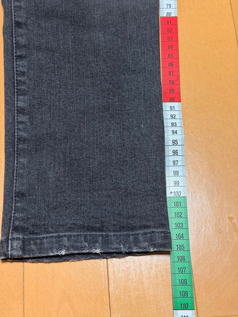 BALMAIN バイカーデニム グレー 28