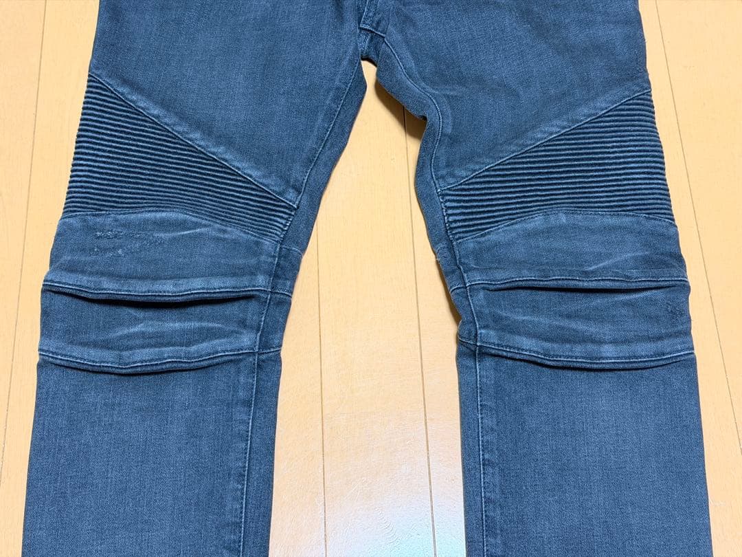 BALMAIN バイカーデニム グレー 28