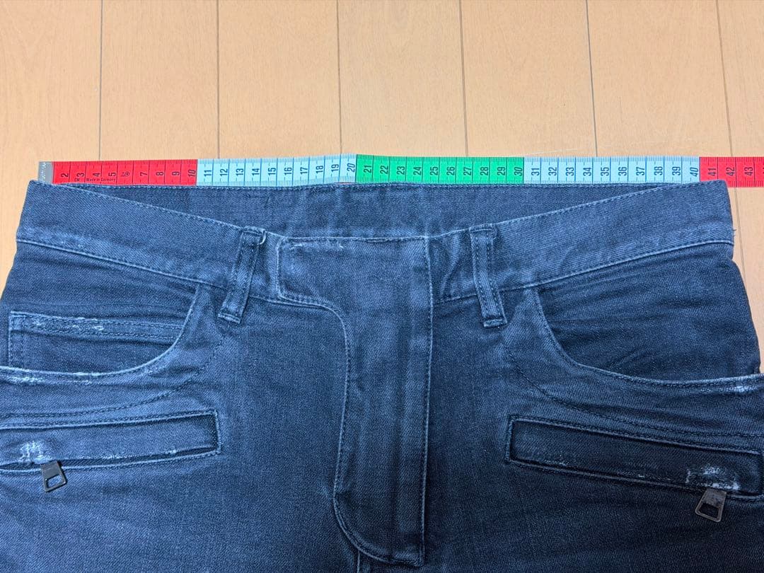 BALMAIN バイカーデニム グレー 28