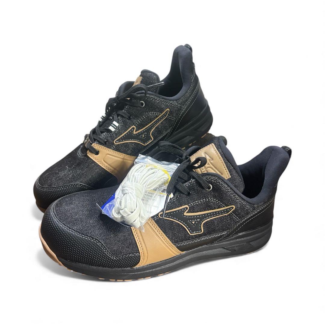 新品　ミズノ　安全靴 オールマイティLS2 11L デニム 26.5ブラック