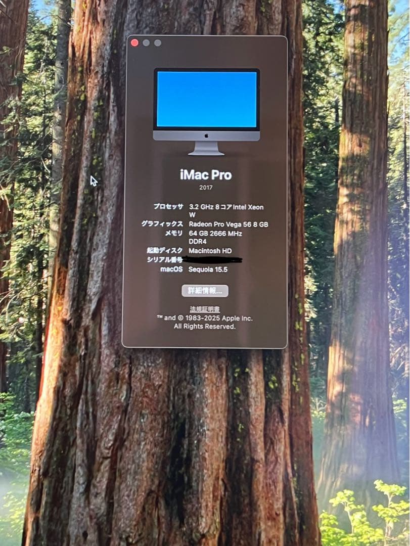 Macデスクトップ iMacPro 2017 Retina 5K 27inch
