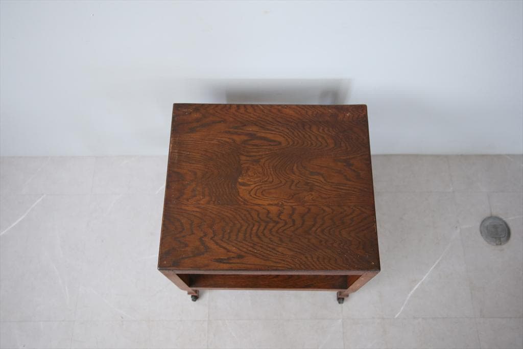 英国アンティーク木製キッチンワゴン/トロリー/サイドテーブル机(91-231)