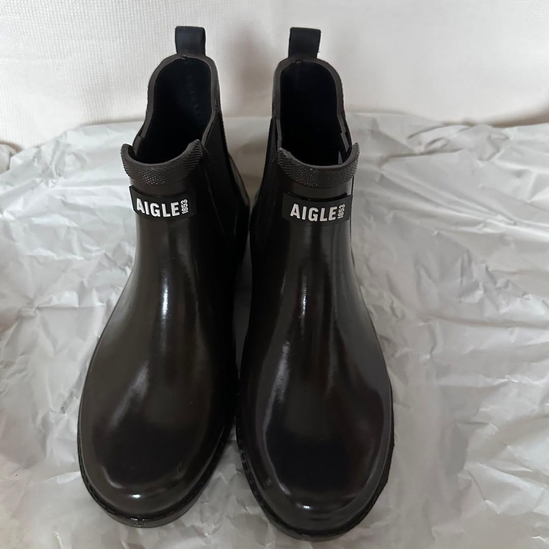 【現行品】AIGLE エーグル カーヴィル2 レインブーツ 38 ラバー■美品