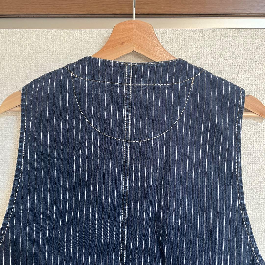 Schott/ショット/ヒッコリーベスト/ほぼ未使用/インディゴ/サイズM