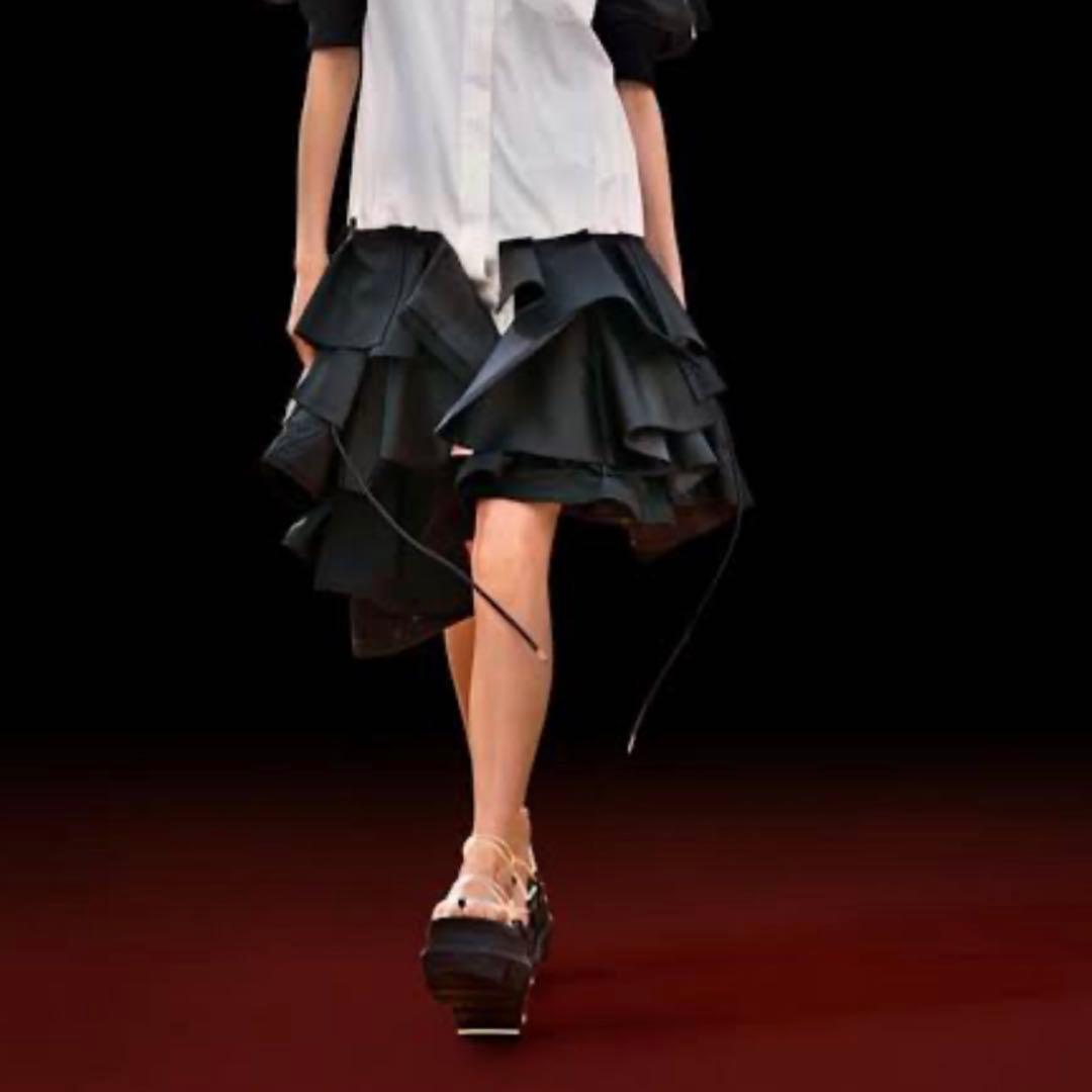 【新品未使用】sacai COWHIDEクリアチューブ厚底サンダル 36