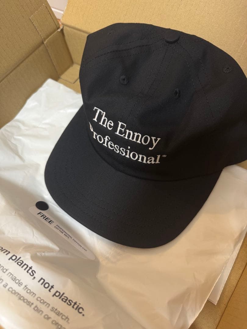 エンノイ Ennoy COTTON CAP (BLACK)