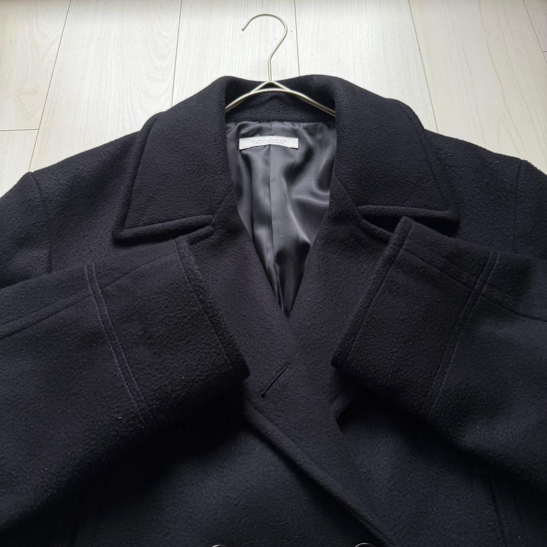 美品✨ジャーナルスタンダード　カシミヤ混　140S ピーコート　ショート