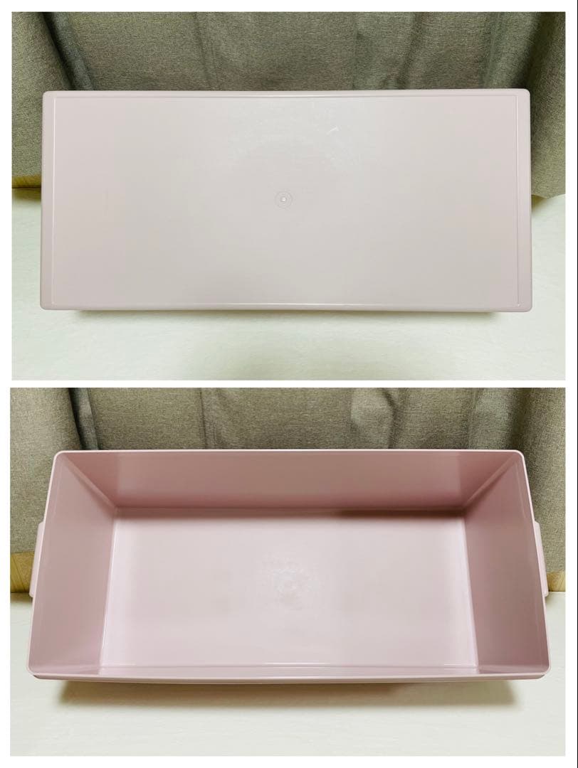 2個セット/タッパーウェア/ディープ/ロング/スーパーケース/ピンク/廃番