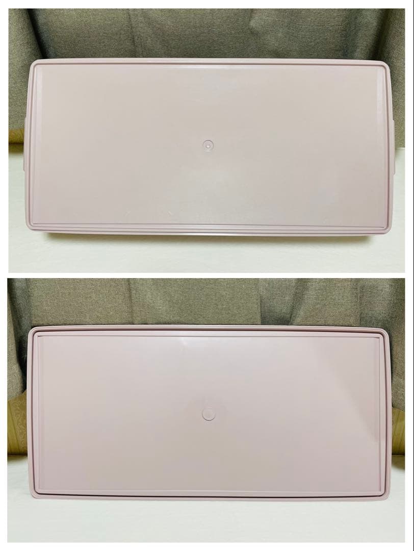 2個セット/タッパーウェア/ディープ/ロング/スーパーケース/ピンク/廃番