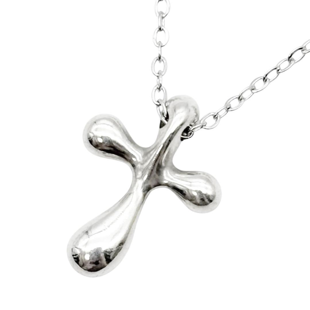 美品◎ ティファニー スモールクロス ネックレス ペンダント シルバー925