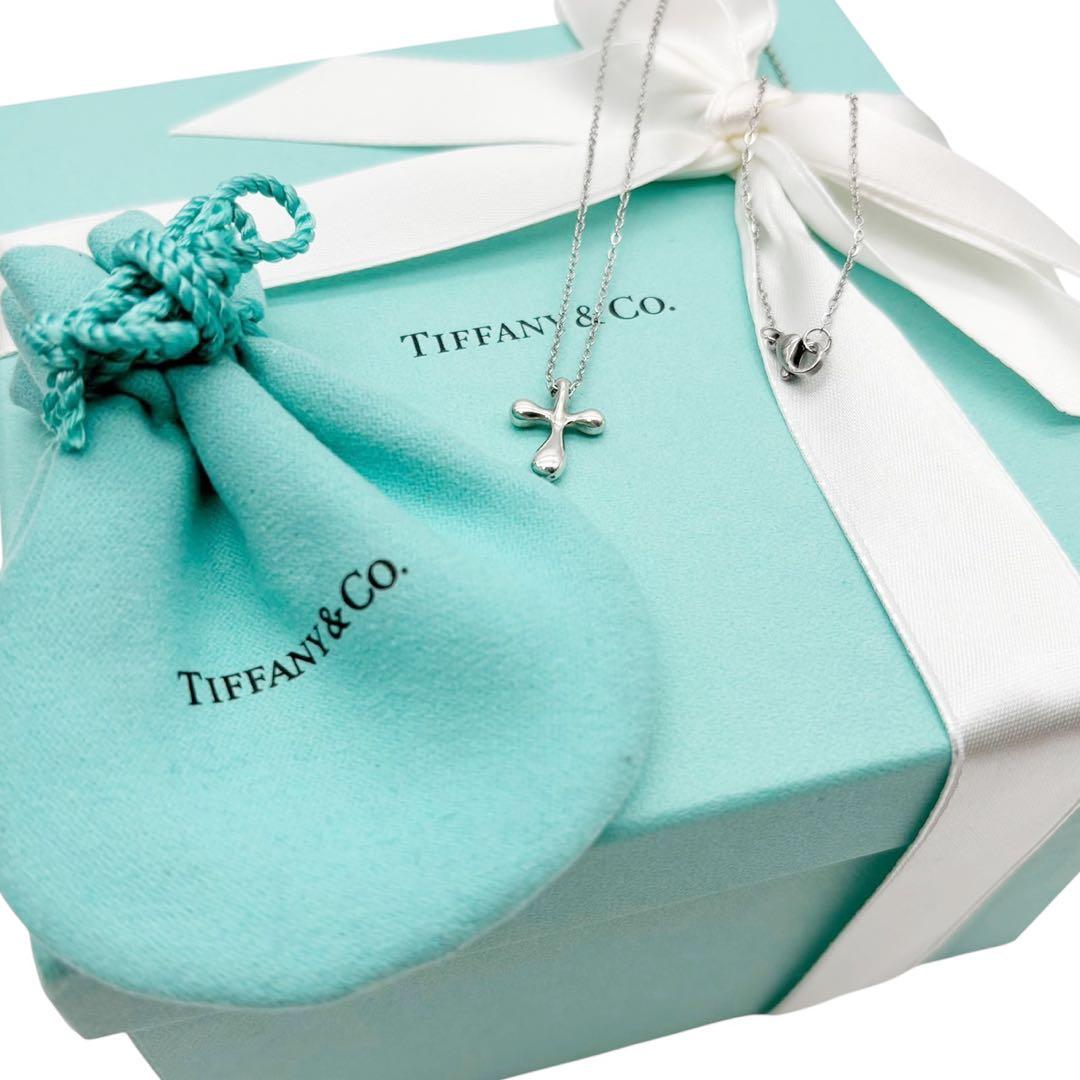 美品◎ ティファニー スモールクロス ネックレス ペンダント シルバー925