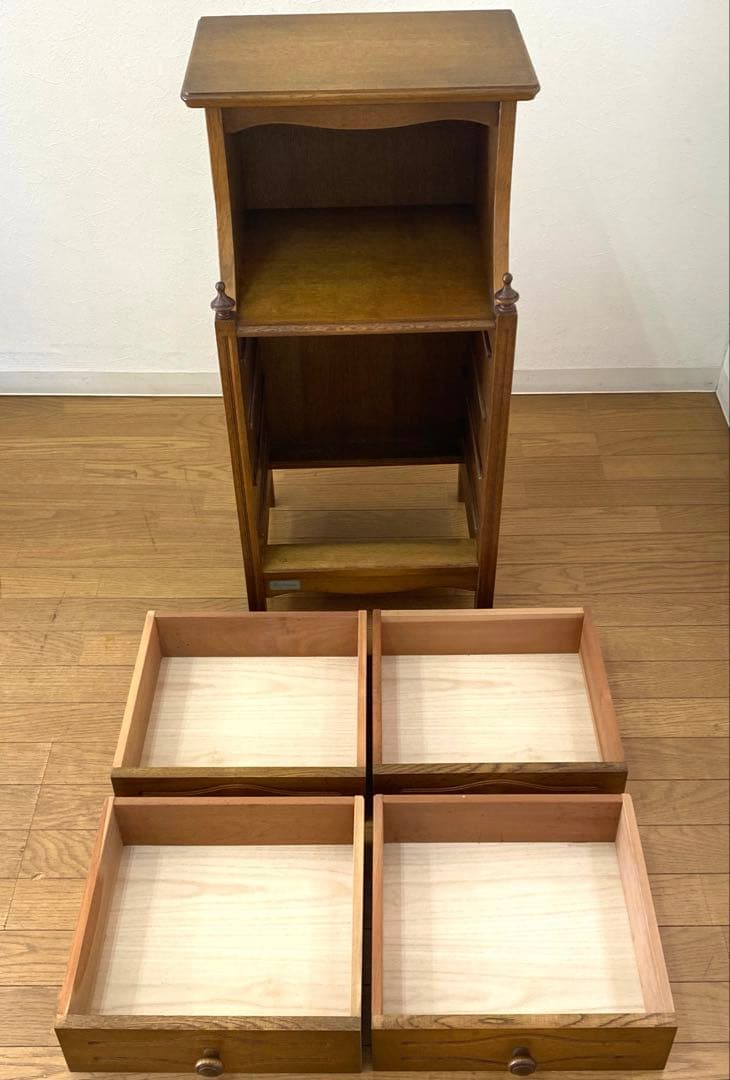 美品 綾野製作所 アヤノクラフト 収納 整理 棚 コンソール 電話台 飾り棚