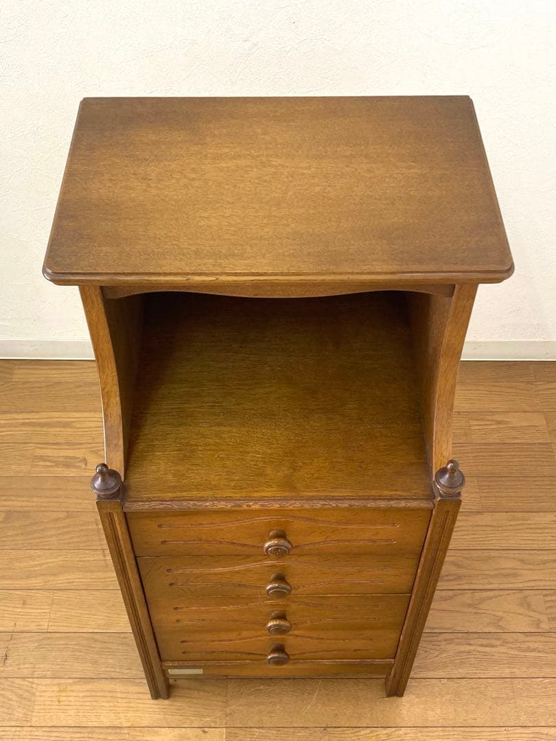 美品 綾野製作所 アヤノクラフト 収納 整理 棚 コンソール 電話台 飾り棚