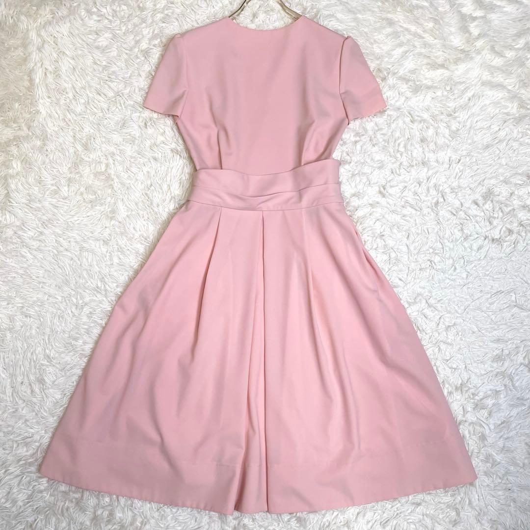 美品✨️フォクシー スタンダードワンピース カシュクール 半袖 ピンク 38
