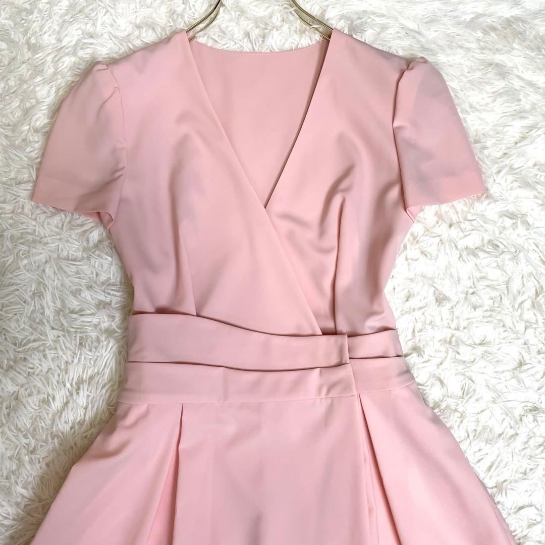 美品✨️フォクシー スタンダードワンピース カシュクール 半袖 ピンク 38