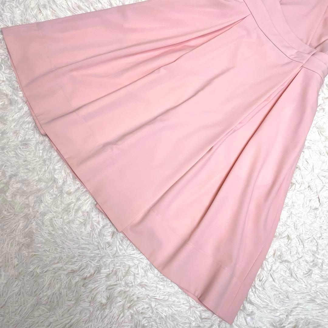 美品✨️フォクシー スタンダードワンピース カシュクール 半袖 ピンク 38