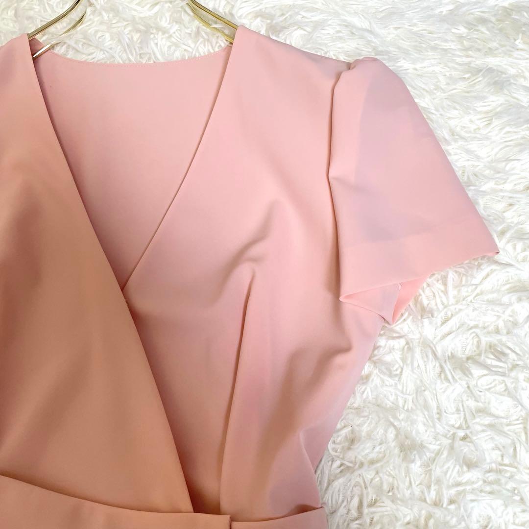 美品✨️フォクシー スタンダードワンピース カシュクール 半袖 ピンク 38