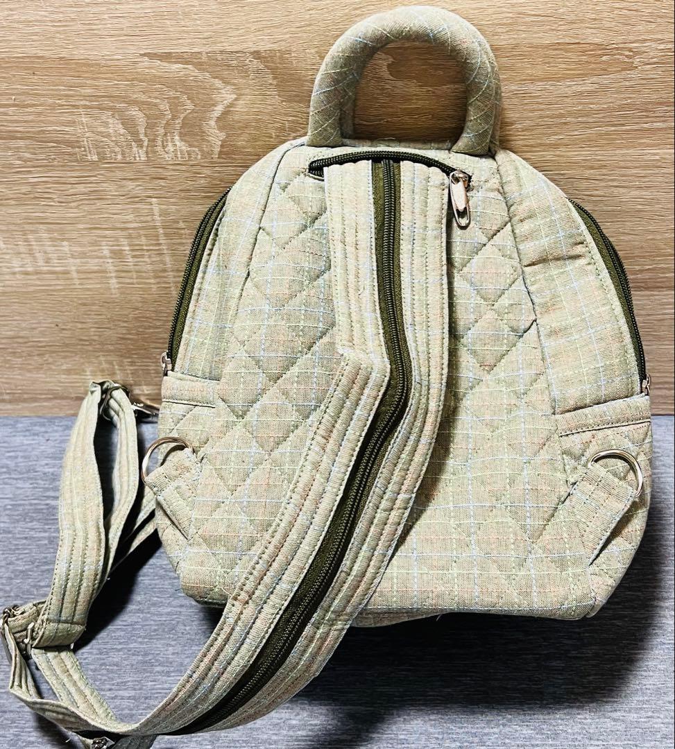 ★新作★スーちゃん＆うさぎ　リュック　ボディバッグ　ハンドメイド　グリーン系