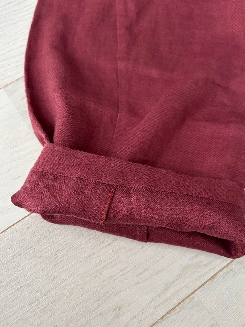 美品pot-pourriリネン 100%パンツ /ウエストゴム/紐付き日本製