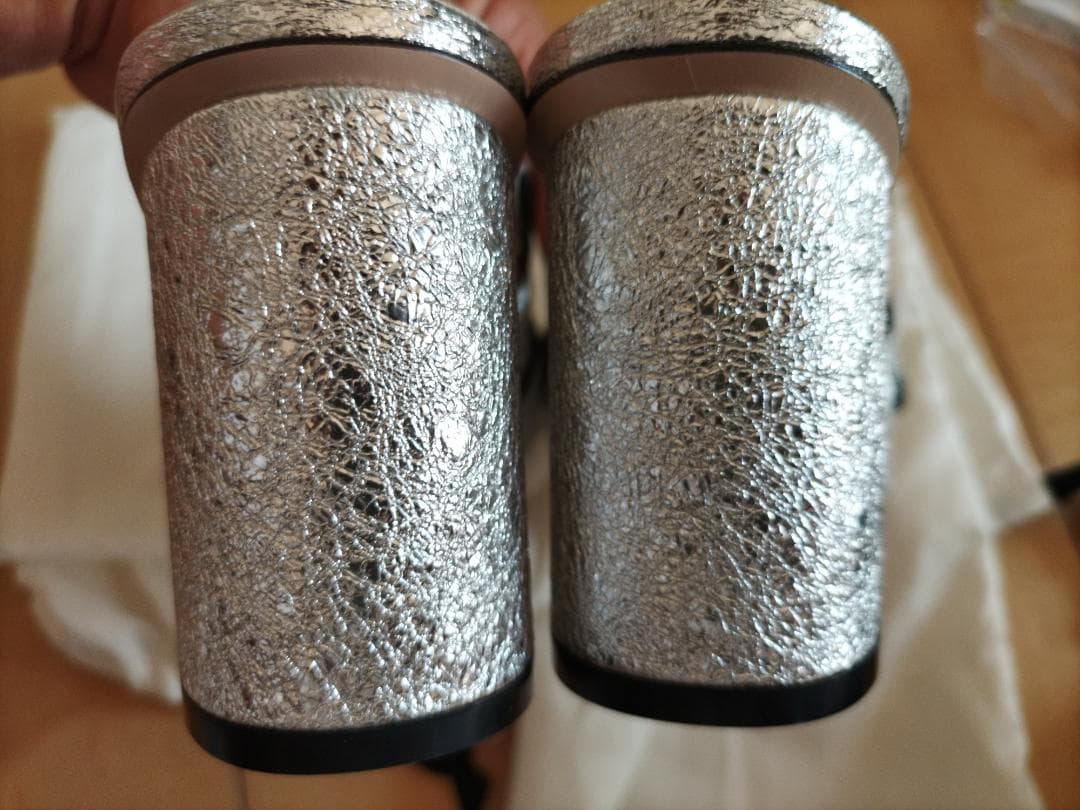 GUCCI シルバー フリンジミュール 37 保存袋付き