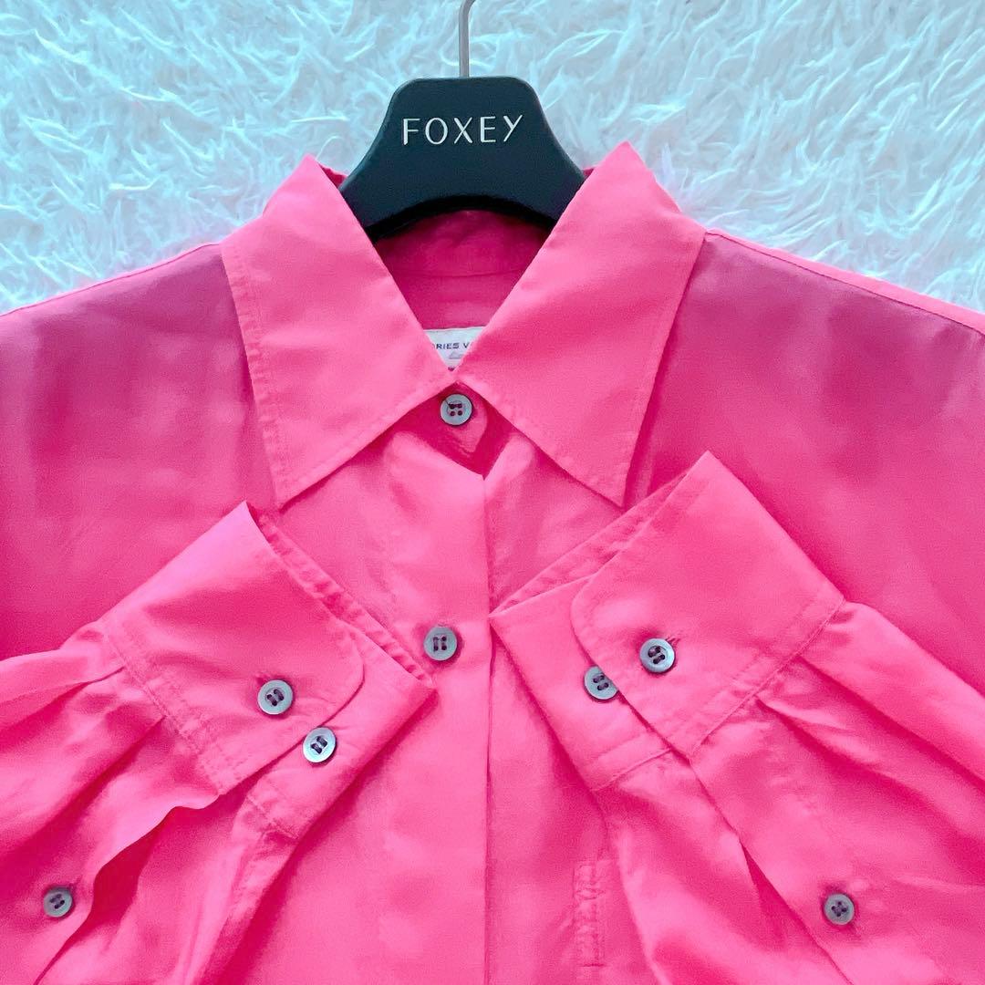 新品タグ付★DRIES VAN NOTEN★シルク100 シャツワンピース