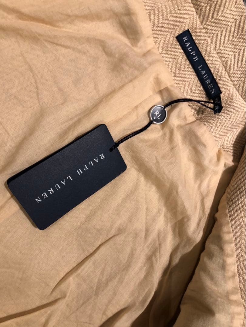 【新品未使用タグ付き】Ralph Lauren ベージュ ジャケット綿絹シルク込