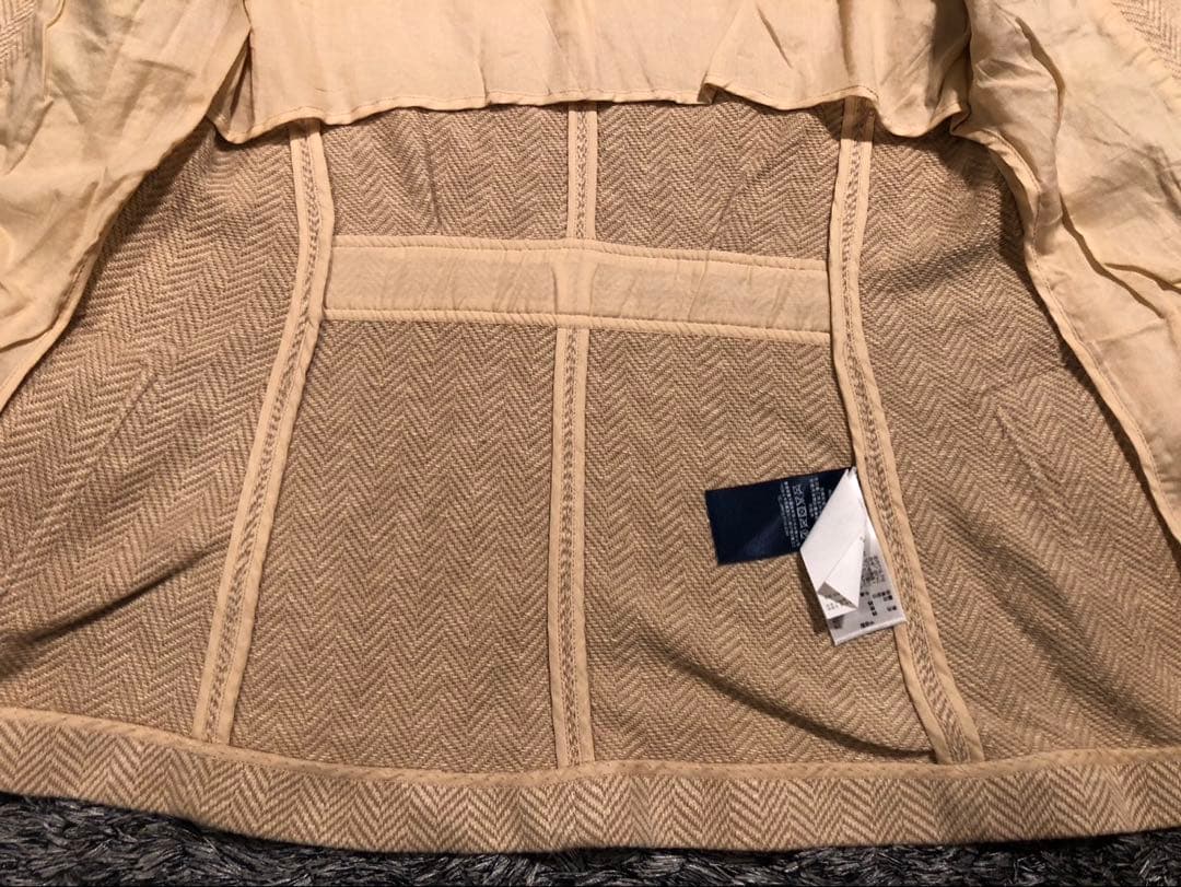 【新品未使用タグ付き】Ralph Lauren ベージュ ジャケット綿絹シルク込