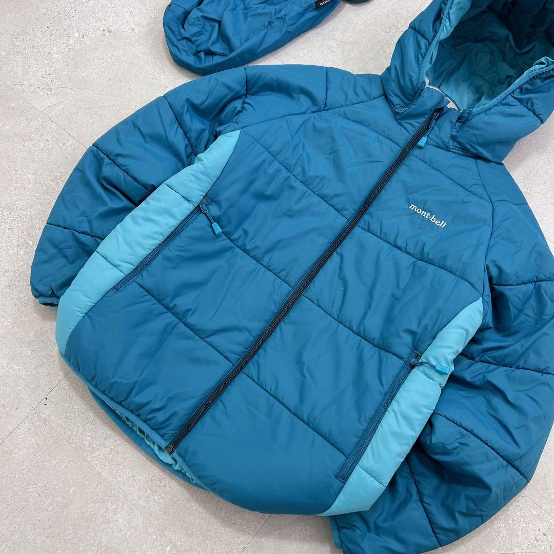 ジャケット・アウター mont-bell down jacket parka blue bicolor