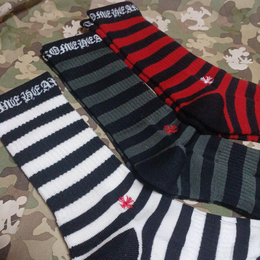 ３足組♪クロムハーツ★ソックス (25～28)