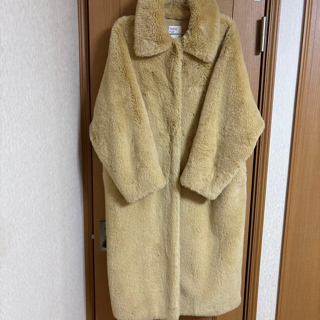 ジャケット・アウター THINK FUR/Rex Like Fur Cocoon coat/M
