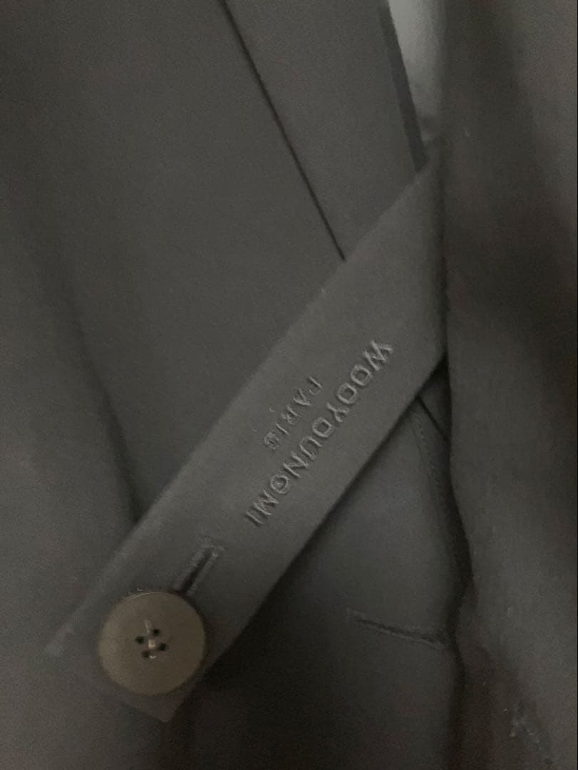 WOOYOUNGMI ブラック ダブルブレスト テーラードジャケット