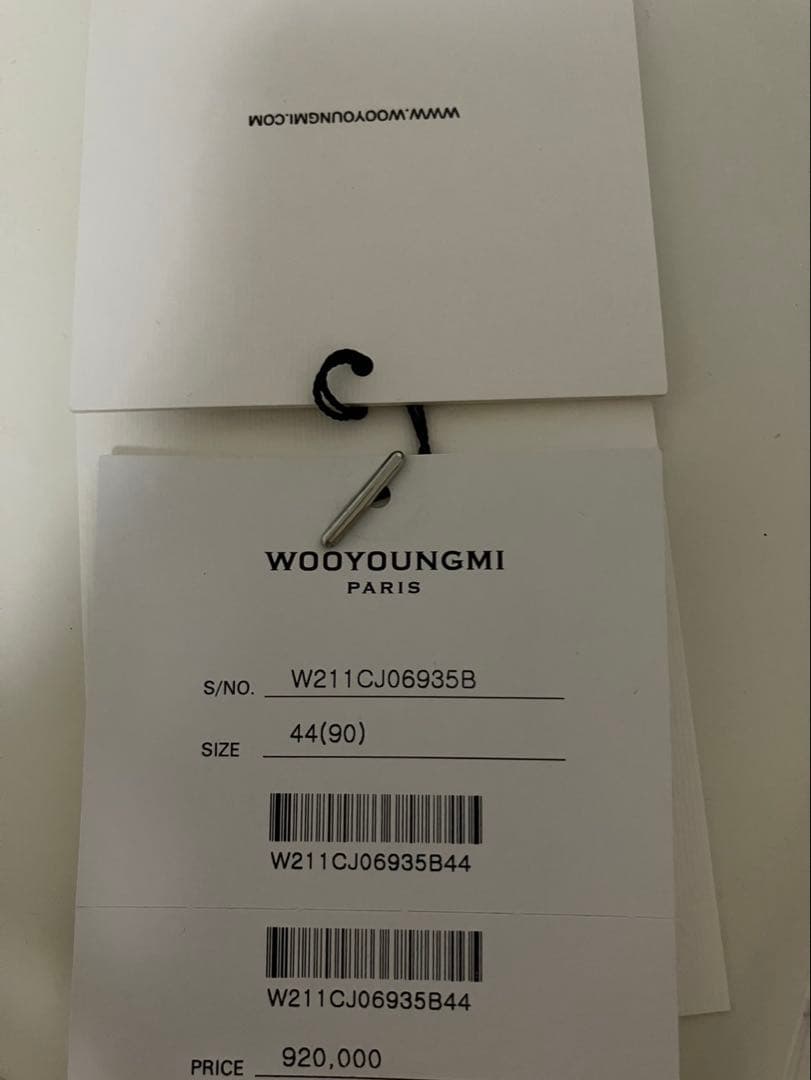 WOOYOUNGMI ブラック ダブルブレスト テーラードジャケット