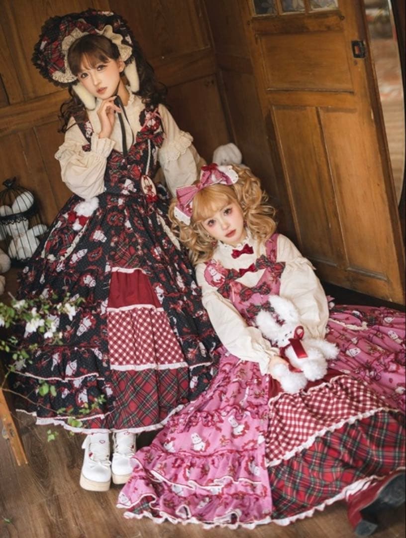 Sweet Berry Rabbit ジャンパースカート 赤 うさぎ ロリータ