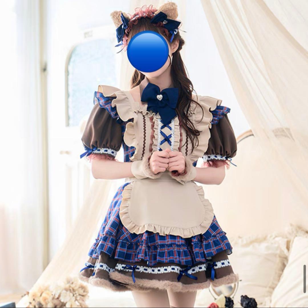 マリームーン　ロココチェックアニマルメイド