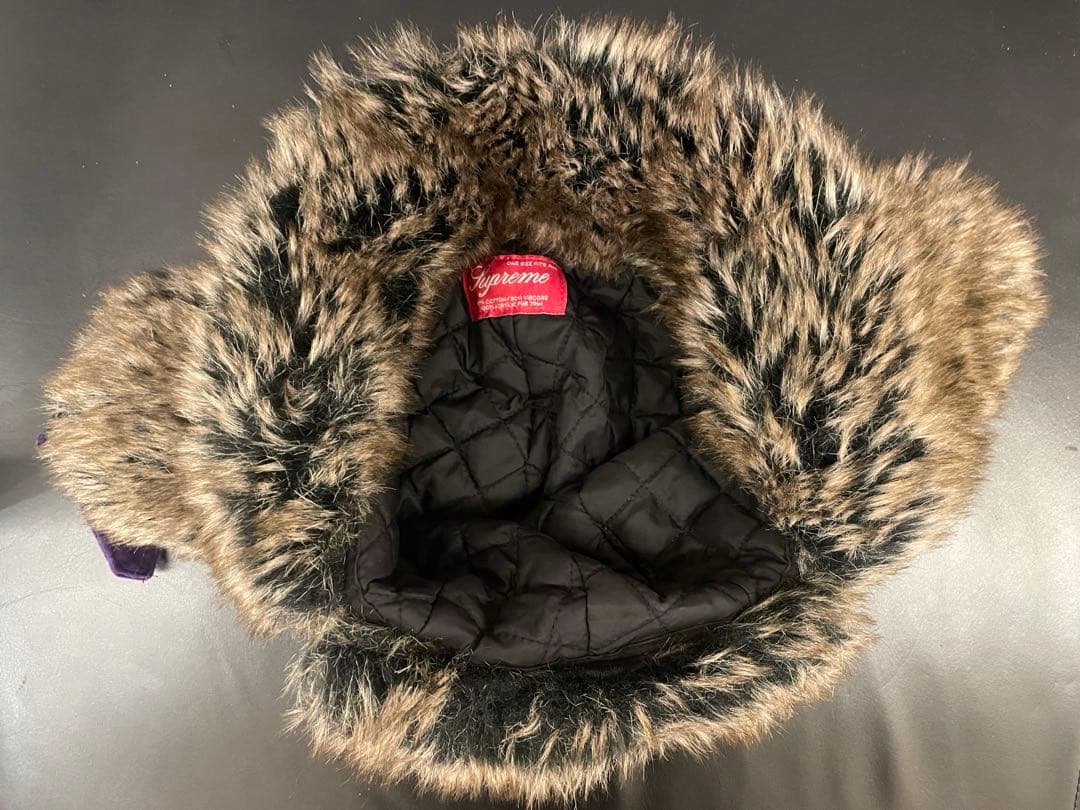 supreme(シュプリーム) トラッパーハット 紫 パープル 帽子