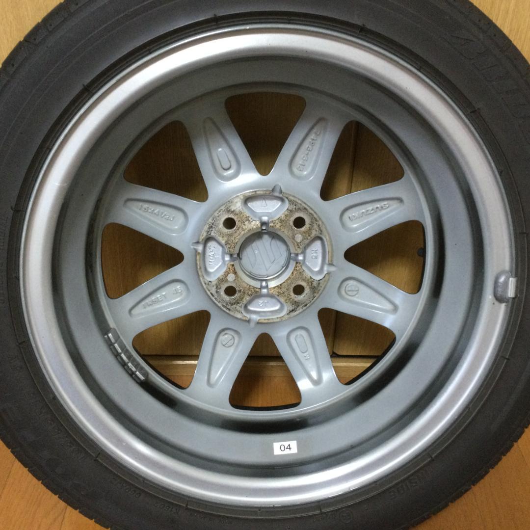 ④アルトターボRS★スズキ純正 165/55R15 75V 1本★中古美品