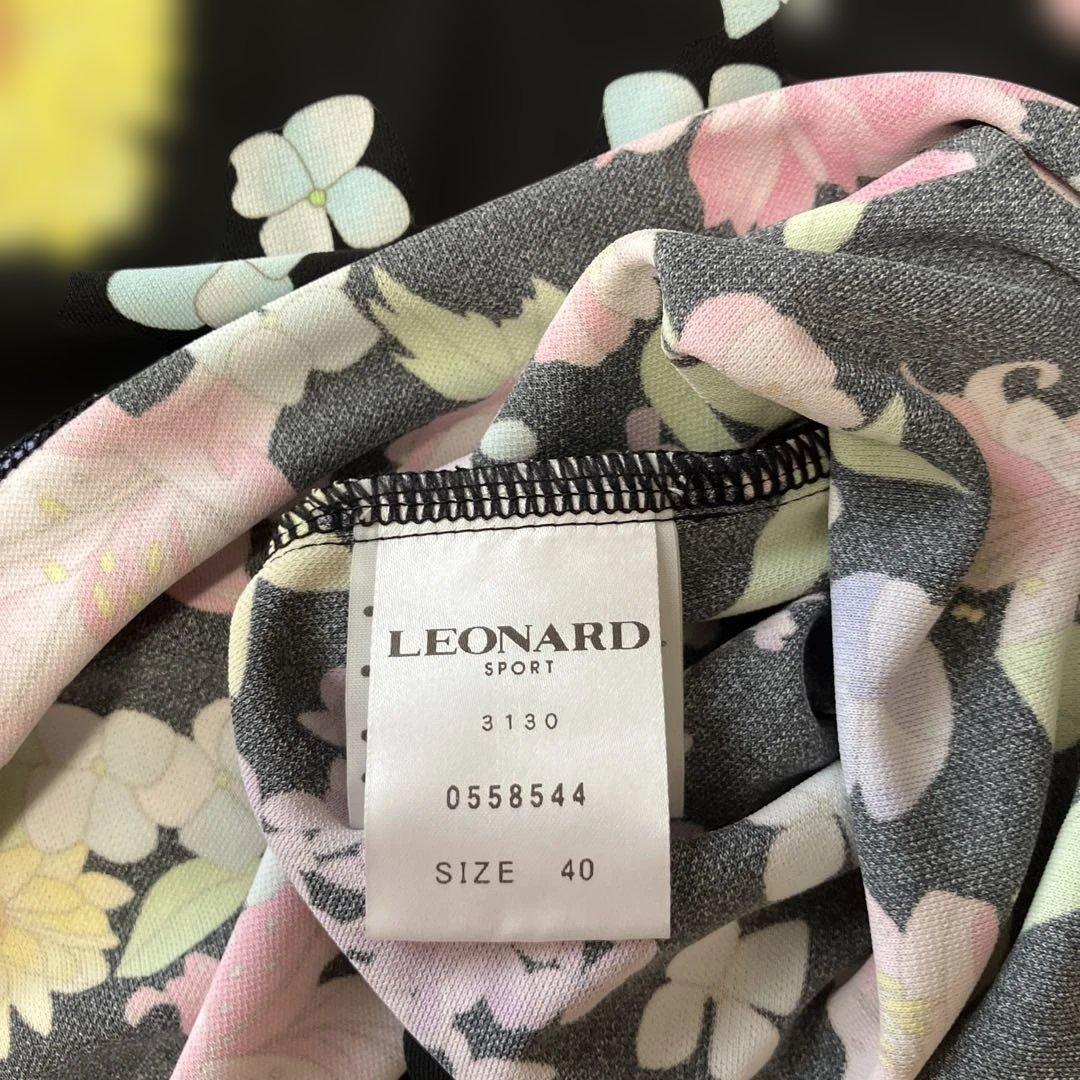 値下げ　LEONARD 花柄 半袖Tシャツ 40