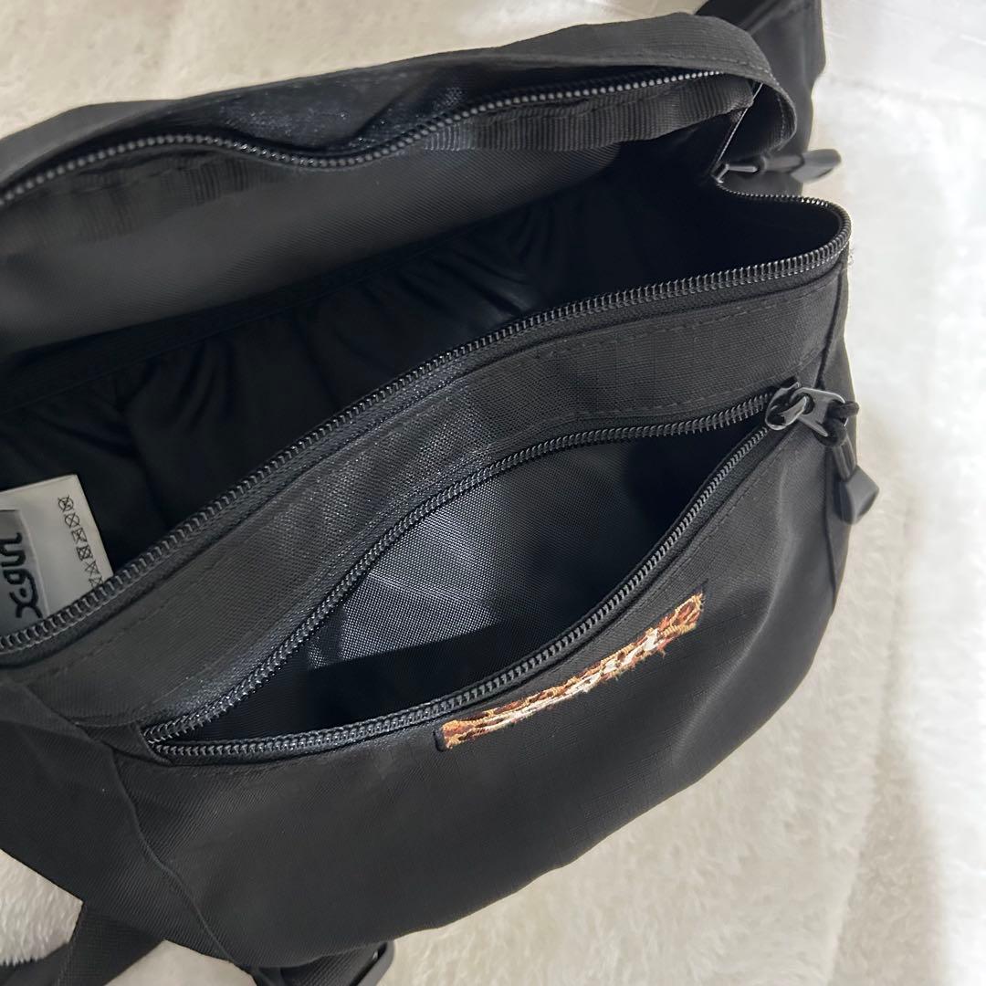 ★(^^) ★新品　エックスガールレオパードボックスロゴヒップバッグ